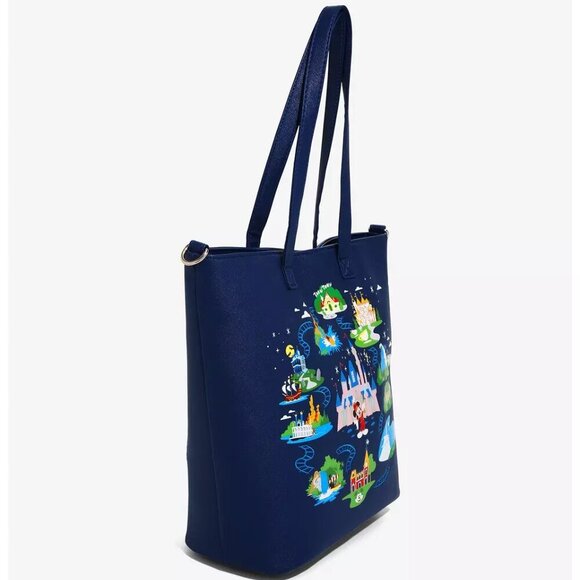 Loungefly Disneyland 65th Anniversary Tote BoxLunch Exclusive New - Picture 5 of 5